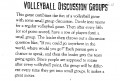 Volleyball Discussion Groups